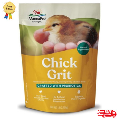 Manna Pro Chick Grit Digestive Supplement for Young Growing Poultry & Bantam Bre