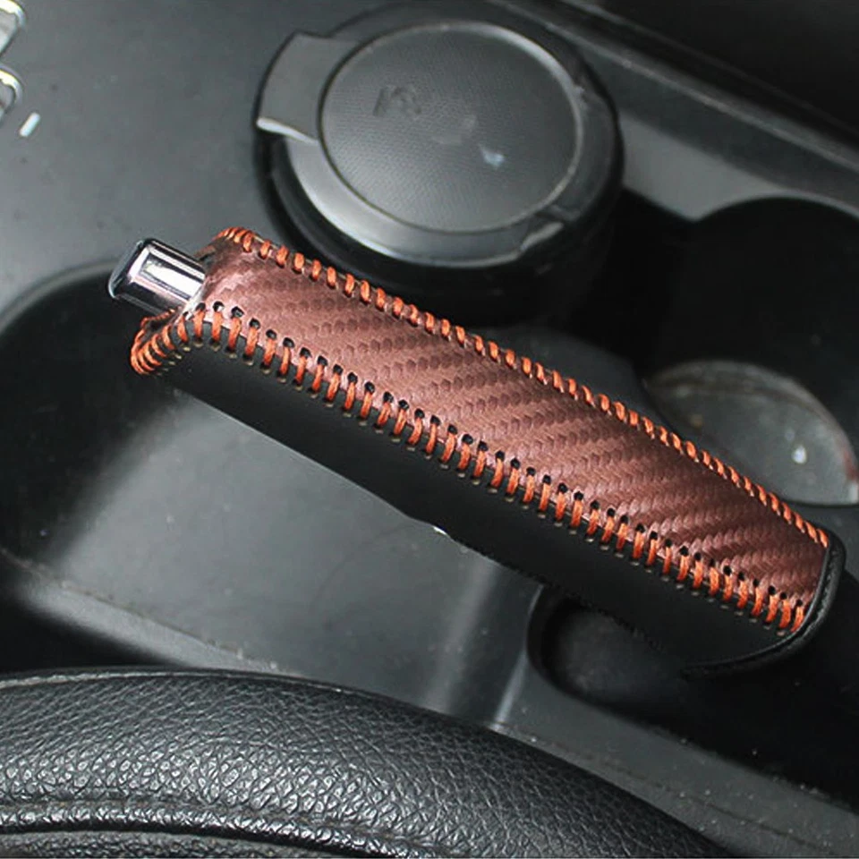 Funda Freno de Mano Universal Coche Cuero PU Protector Antideslizante Accesorios Foto 4 de 4
