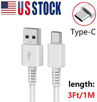 3ft USB C Type C Fast Data Charging Cable For Samsung LG Phones Tablets Android