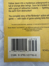 Blaster Master Worlds of Power  1st Ed No Card Nintendo Scholastic NES Book Game