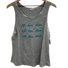 #261 NWT New Women’s Pure Barre Lift Tone Cheer Tank Gray Medium