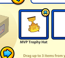 Webkinz Virtual Promo MVP Trophy Hat  Animated Clothing Hat  Online Item