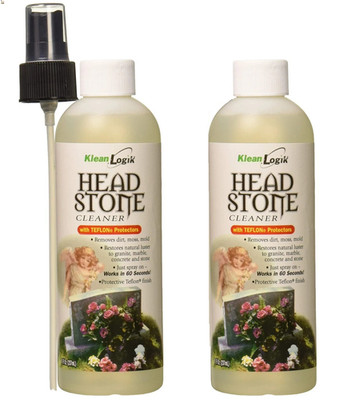2 Headstone Cleaner for Graves & Memorials, Tombstone Spray Solution Klean Logik
