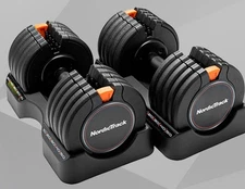 Black 45lb Iron Dumbbell Weight