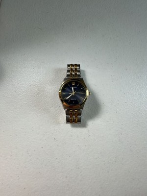 Citizen Eco-Drive Two-Tone Blue Dial Stainless Steel Watch