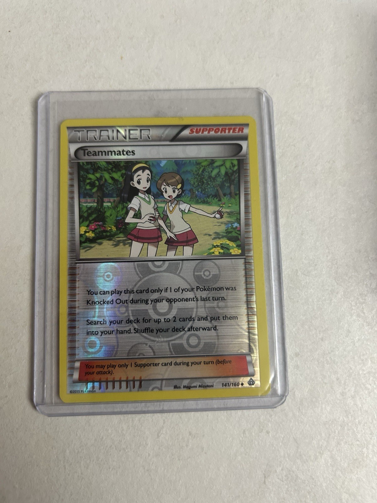 Teammates 141/160 Pokemon TCG Primal Clash Reverse Holo NM