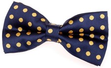 Classic Polka Dots Woven Microfiber Pre-tied Bow Tie 5" 