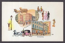 The Berghoff Restaurant 17 West Adams St Chicago IL postcard 1950s