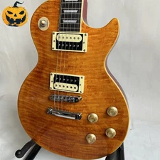 US Shipping Custom Shop Electric Guitar LP Honey Burst Flame Top,Mahogany Body