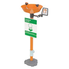 Guardian Equipment G1825p Plumbed Eyewash, Floor Mount, Plumbed, 38 In H., 16