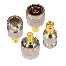 4 Pcs Type N Male  Female to SMA Male  Female RF Coaxial Connector Adapter Kit