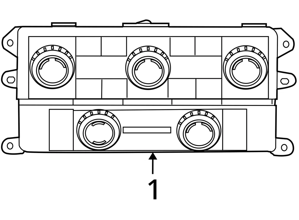 Control de climatización de calefacción de aire acondicionado Dodge Caravan Tsv-231700105|p55111807af QZEMK Foto 4 de 4