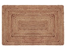 Jute Rug - Braided 100 Jute Door Mat - Woven Neutral Reversible Small Rug - ...