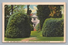 Ash Lawn Home of President James Monroe Charlottesville VA Vintage Postcard