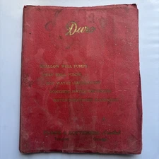 Vintage Duro Pumps & Softeners Limited Catalog 1970's