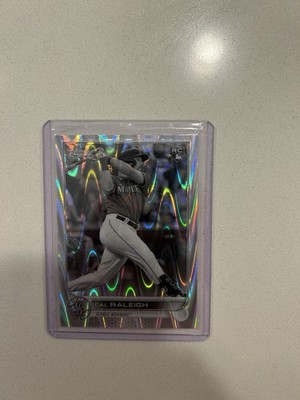 2022 Topps Chrome - Cal Raleigh #149 Negative Refractor (RC) Ray Wave