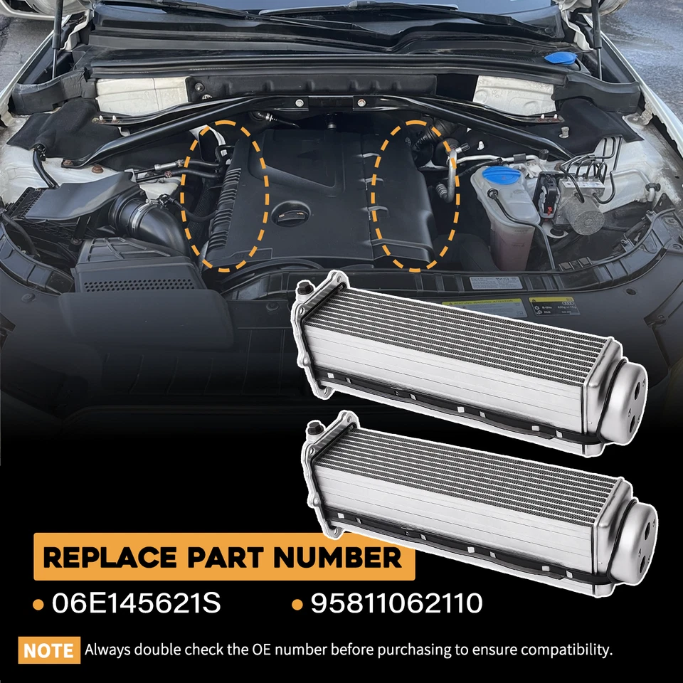 Intercooler de motor para Audi A6 A7 A8 S4 S5 Q5 Q7 SQ5 3.0T 10-17 06E145621E Foto 2 de 4