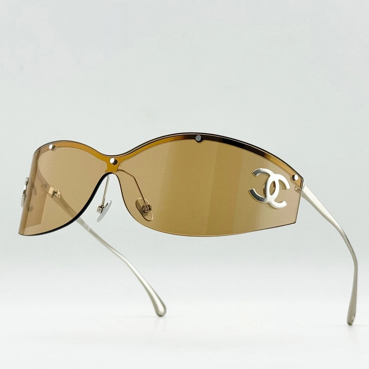 CHANEL Gold Shield Sunglasses for Women for sale | eBay