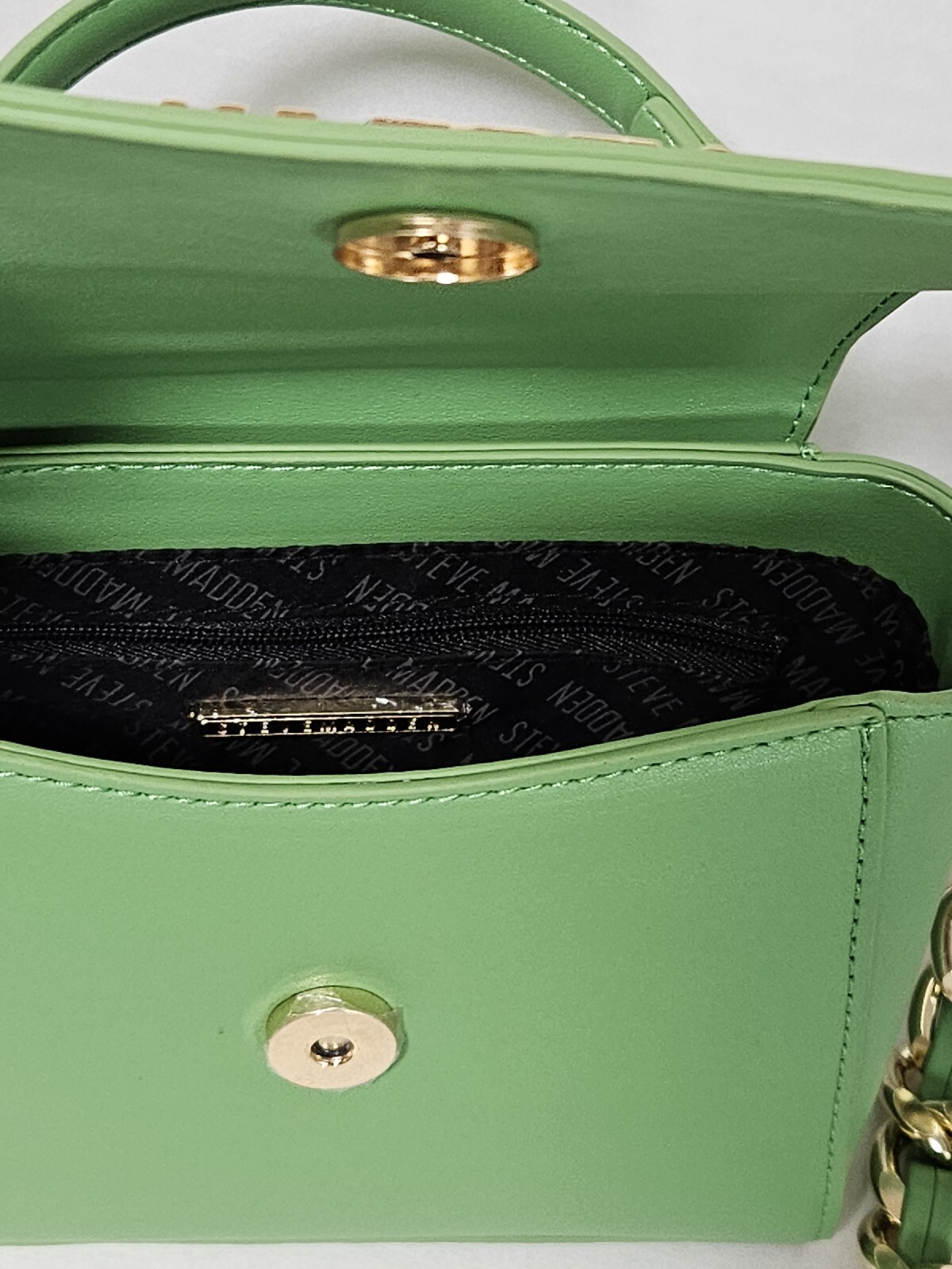 Steve Madden Green Crossbody Purse Bag Green with Golden Chain eBay