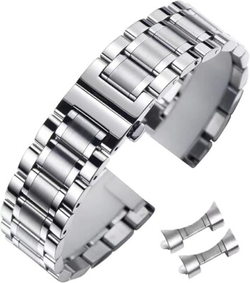 US 18/19/20mm Universal Metal Watch and Smartwatch Strap Replacement Band Unisex