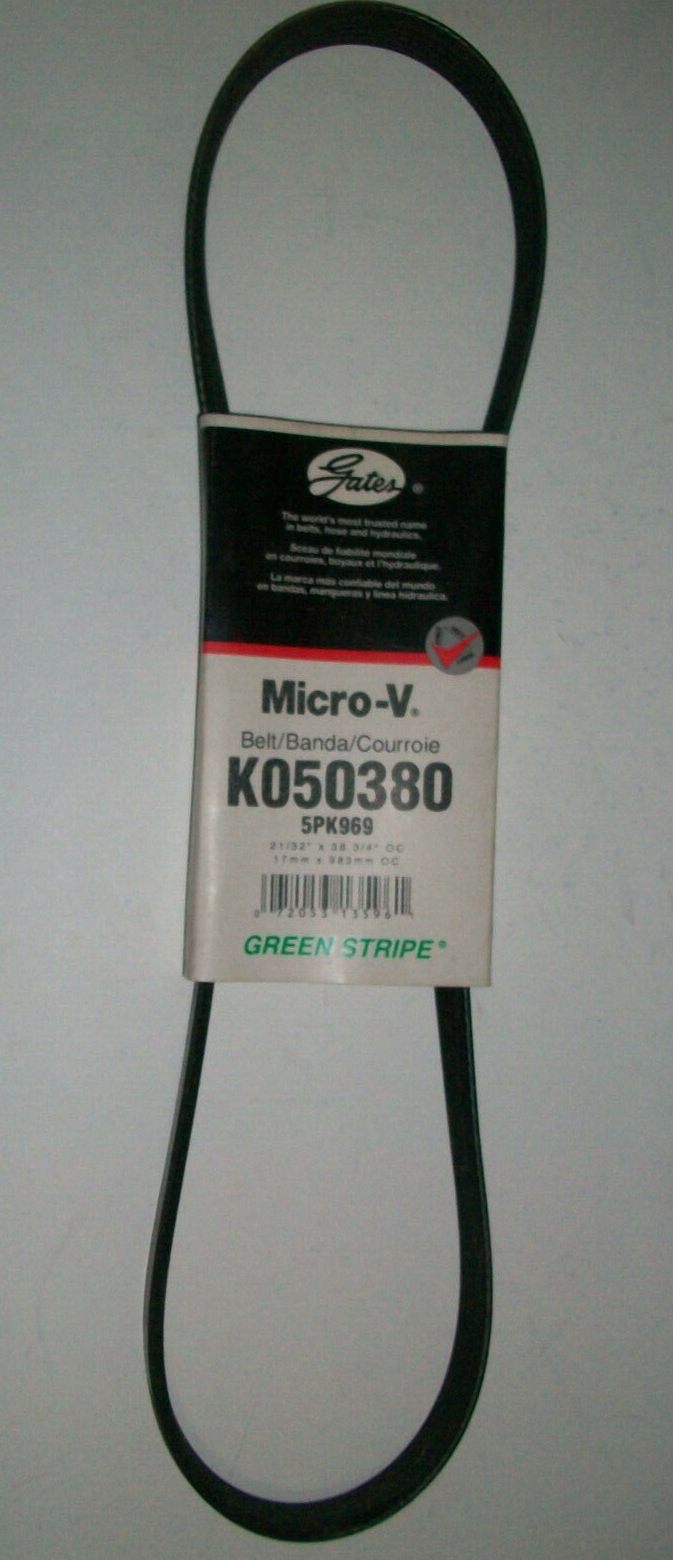 Gates Green Stripe MicroV Ribbed Serpentine Belt K050380 5PK969 eBay