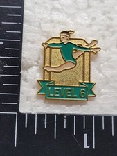 GYMNASTICS LEVEL 6 HAT LAPEL PIN PIN BACK USED Z2682