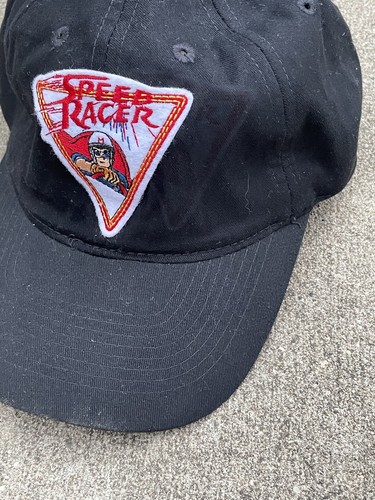 Rare Speed Racer Cartoon Adjustable Strap Adult Black Hat Cap from OTTO Brand - Picture 3 of 12