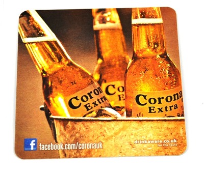 Corona Extra Beer Bier Bierdeckel Untersetzer USA Coaster drei Flaschen Motiv