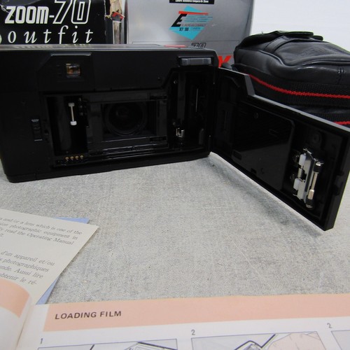 PENTAX ZOOM 70 35mm film point and shoot camera with case lomo retro boxed case - Picture 10 of 18