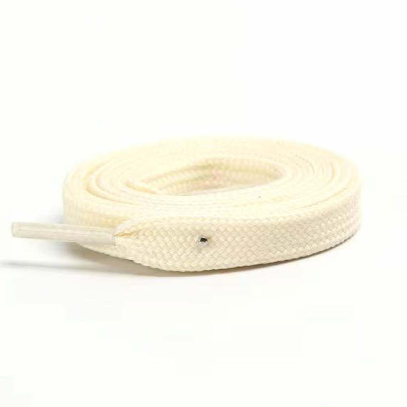 SAINT LAURENT Lacci scarpe di ricambio piatti bianco sporco corde lavoro casual stivali sneakers #5001