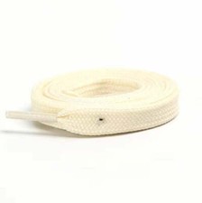 Off White Flat Replacement Shoe Laces Strings Work Casual Boot Sneakers 5001