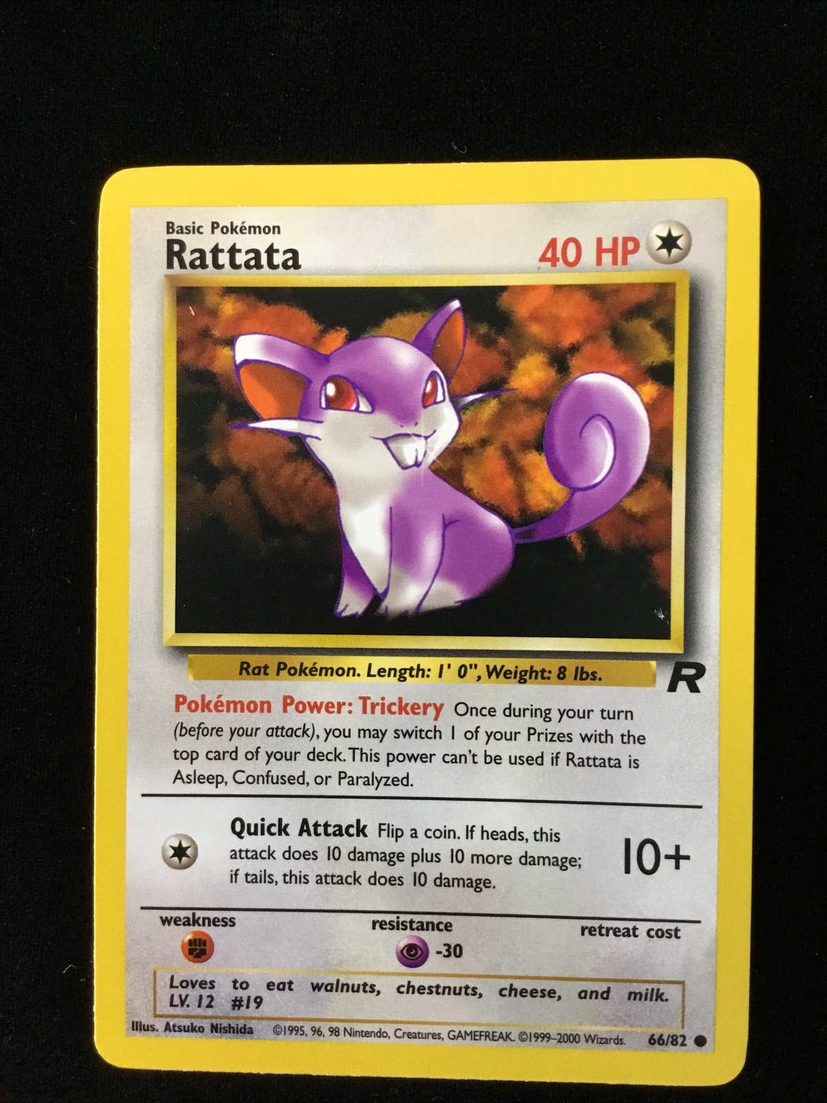 Pokémon TCG Rattata Team Rocket 66 Regular Common NM NP
