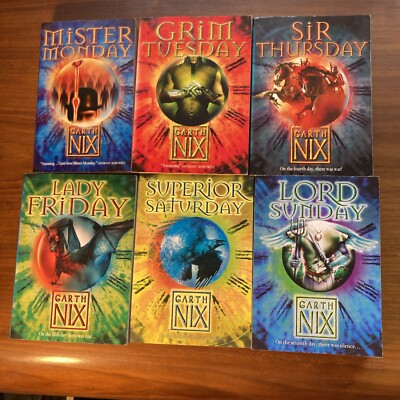 The Keys to the Kingdom books (Mon/Tue/Thu/Fri/Sat/Sun) Garth Nix X 6 Bundle