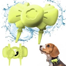 Airtag Dog Collar Holder - Silicone IPX8 Waterproof Airtag Cat Collar - Secur...