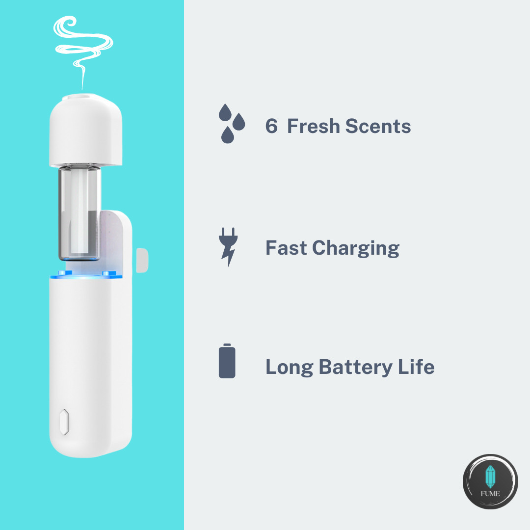 PORTABLE SCENT DIFFUSER | WATERLESS| EASY CHARGING | CORDLESS | CAR ACCESSORIES