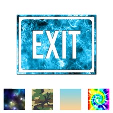 Exit Business Sign - Vinyl Decal Sticker - Multiple Patterns  Sizes - ebn4020