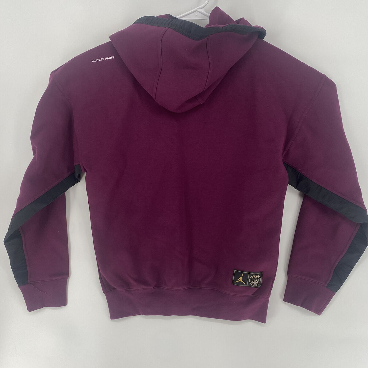 Nike Jordan Paris St Germain PSG Full Zip Hoodie Burgundy Nike Jordan Paris St Germain PSG Full Zip Hoodie Burgundy