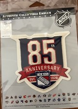 " 1926 " NHL N.Y. RANGERS JERSEY PATCH 85TH ANNIVERSARY STANLEY CUP FINAL CHAMP