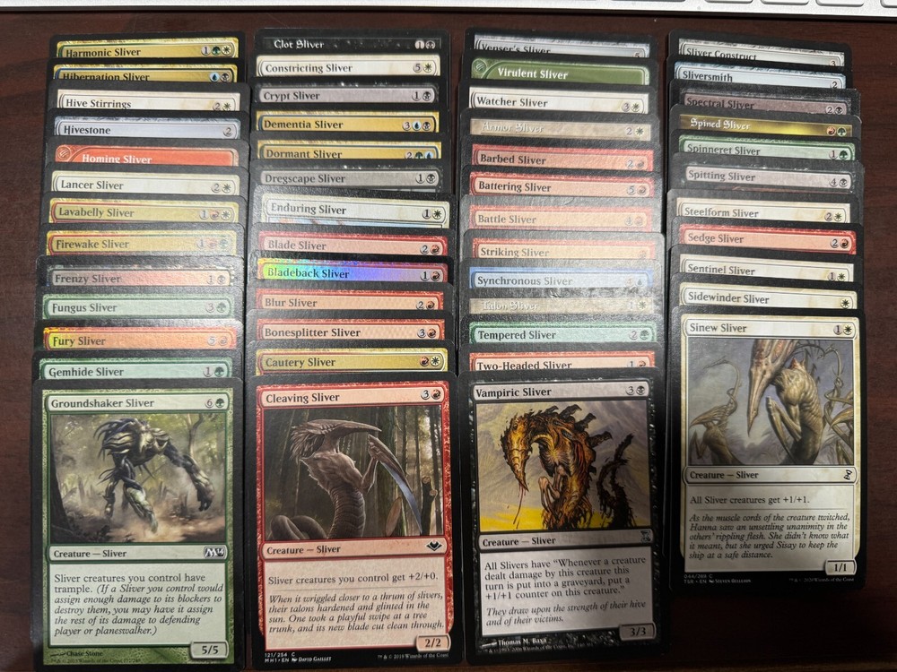 50 NM MTG Sliver Tribal Cards - Huge Random Lot No Dupes