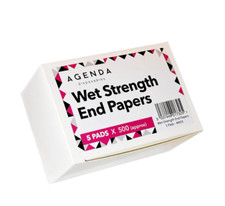 Agenda Wet Strength End Papers Perm Papers Hair Perming Wrap 5x500 FREE UK P&P