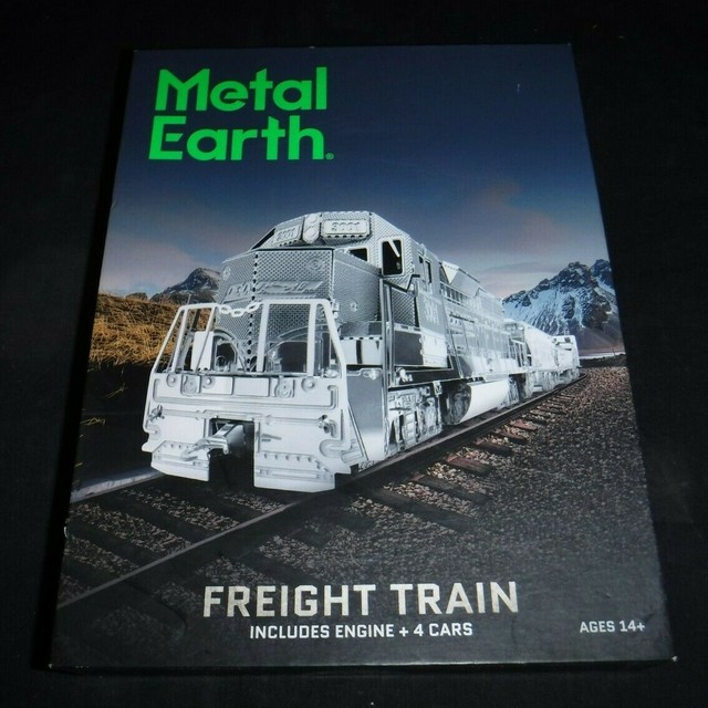 metal earth freight train