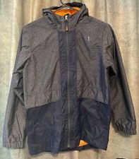 The North Face Jacket Boys Large 14/16 Blue Hooded Waterproof