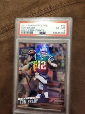 2017 Panini Prestige Tom Brady Gold Xtra Points /50 PSA 6 Mint Patriots