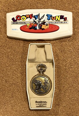 1994 Looney Tunes Pocket Watch Vintage Armitron 1994 Looney Tunes Crew Dial Pocket Watch  main image 3