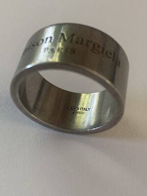 Mens Silver Maison Margiela Wide Band Ring XL | eBay Mens Silver Maison Margiela Wide Band Ring XL | eBay