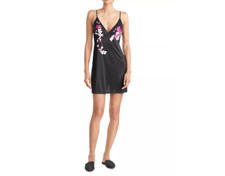 Natori Blossom Chemise Black Size XL 2506