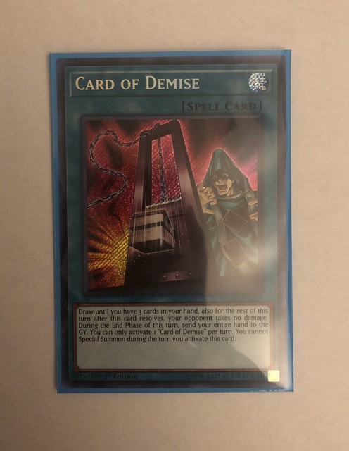 YUGIOH Card Of Demise LCKC EN029 Secret Rare 1st Edition For Sale 