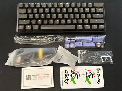 Ducky One 3 Mini Aura Hotswap 60% RGB Mechanical Keyboard Cherry MX Speed Silver