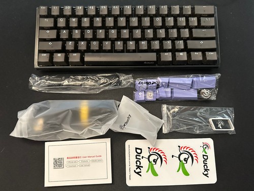 Ducky One 3 Mini Aura Hotswap 60% RGB Mechanical Keyboard Cherry MX Speed Silver