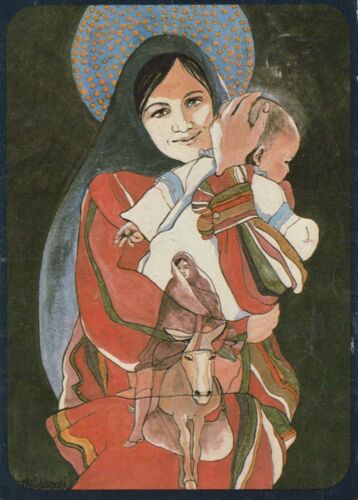 Jungfrau Maria Madonna Jesuskind Religion Vintage Postkarte CPSM #PBQ048.D - Bild 1 von 3